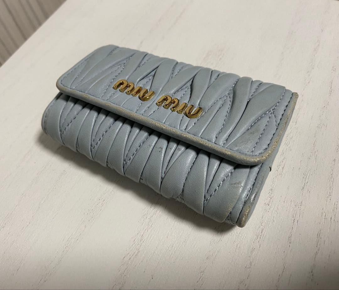 miumiu マテラッセ　ブルー