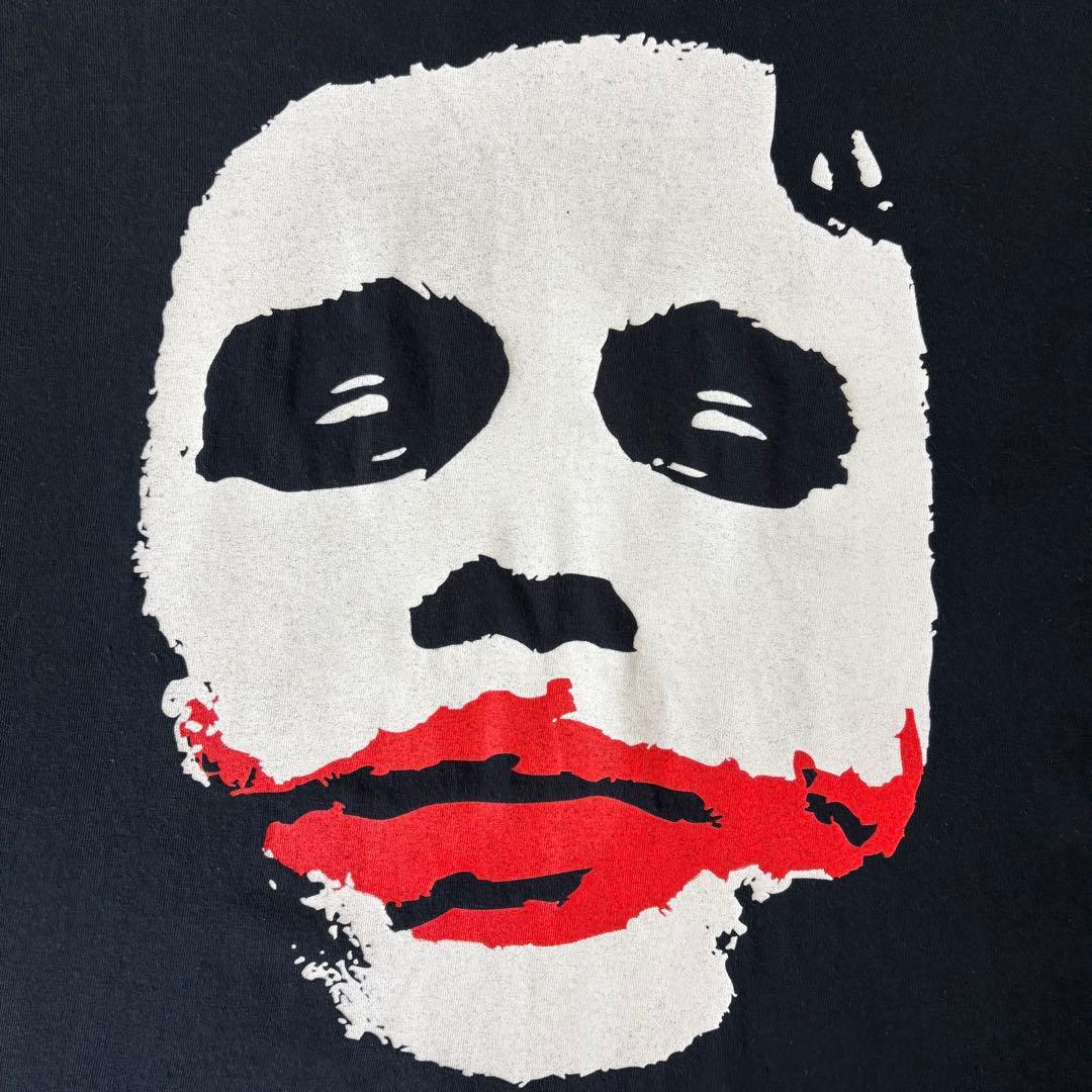 ジョーカー　ダークナイト　ムービーTシャツ　ヒースレジャー　ブラック　古着　XL