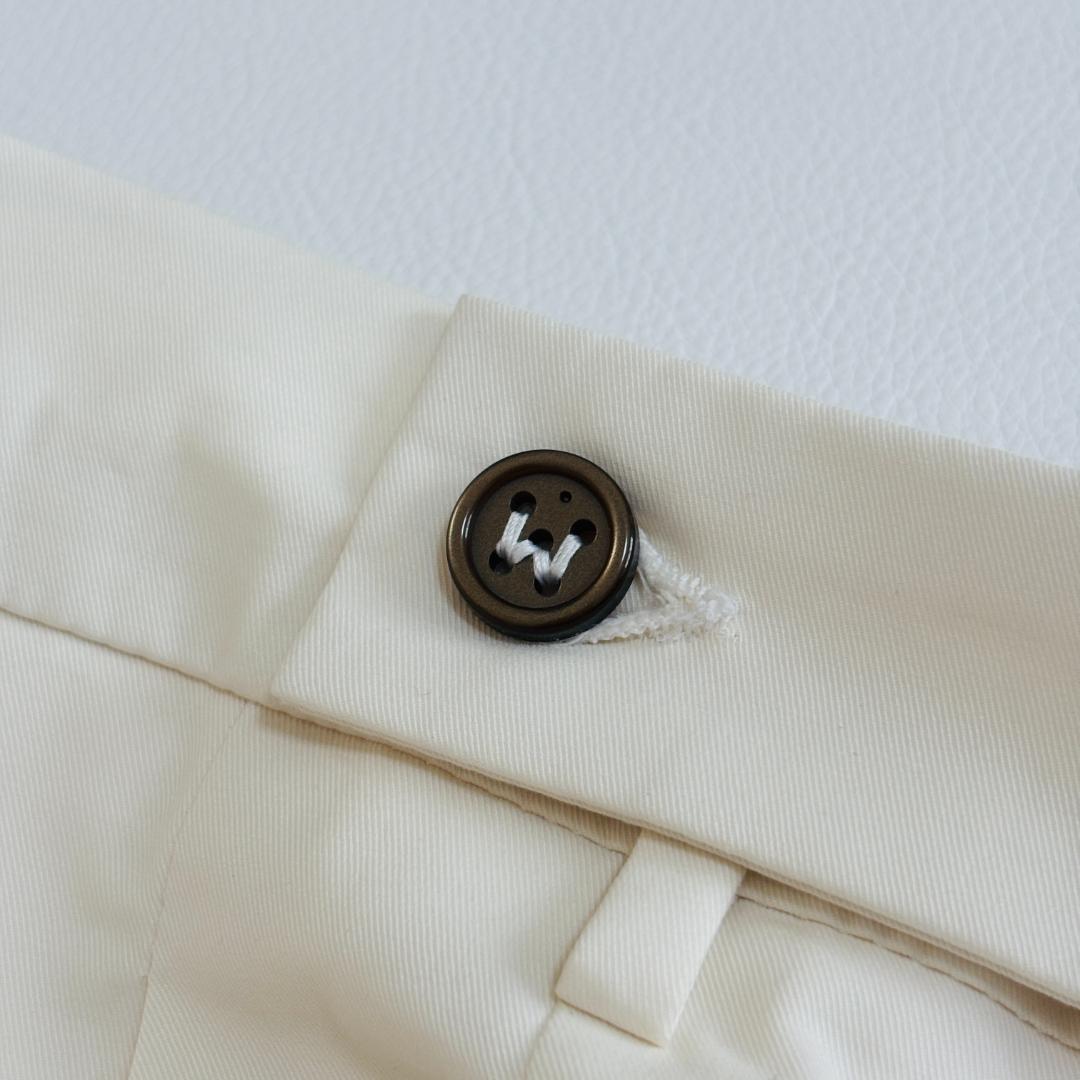 別注 ベルウィッチ スラックス dandisetan イタリア L オフホワイト