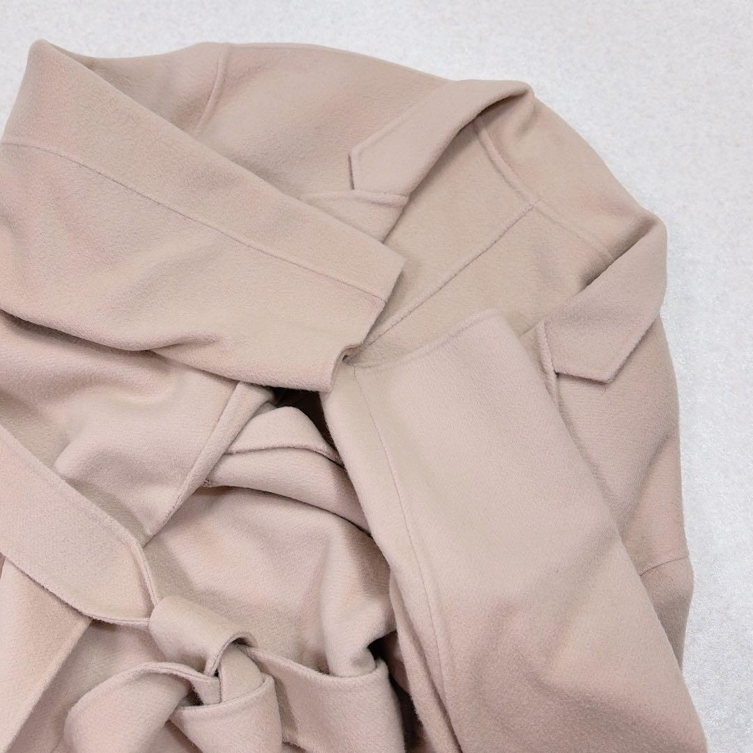 シップス MANTECO リバーコート ロング 36 ゆったり　ピンク