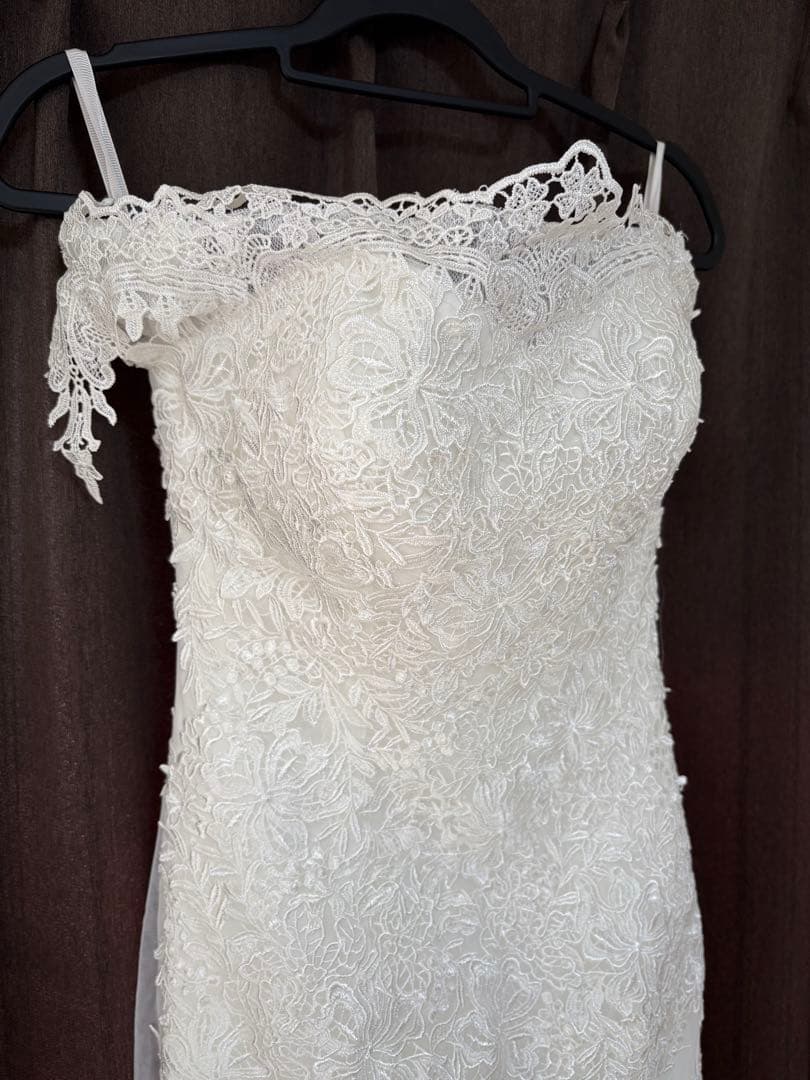 ウェディングドレス S マーメイド オフショルダー