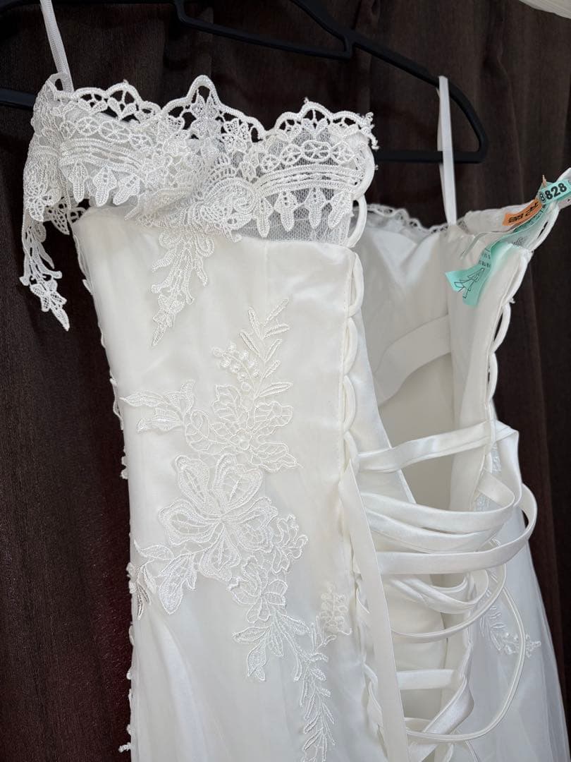 ウェディングドレス S マーメイド オフショルダー