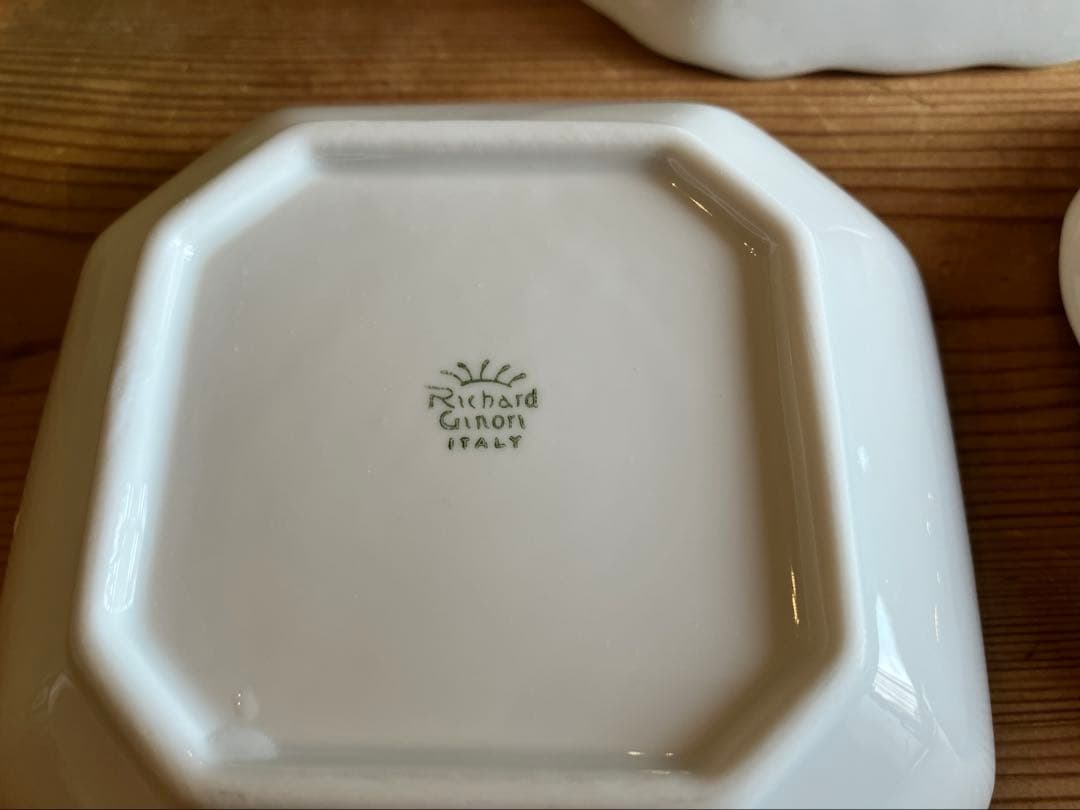 ジノリ　ベッキオホワイト　11.5スクエアディッシュ×3