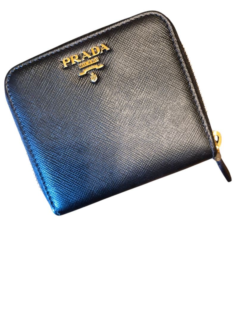 ＰＲＡＤＡ　プラダ　サフィアーノ　ケース　ラウンドファスナー　ブラック y