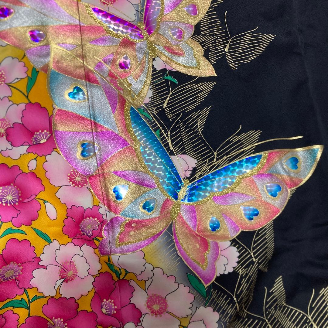 引き振袖　舞妓　踊り用　裾引　舞台