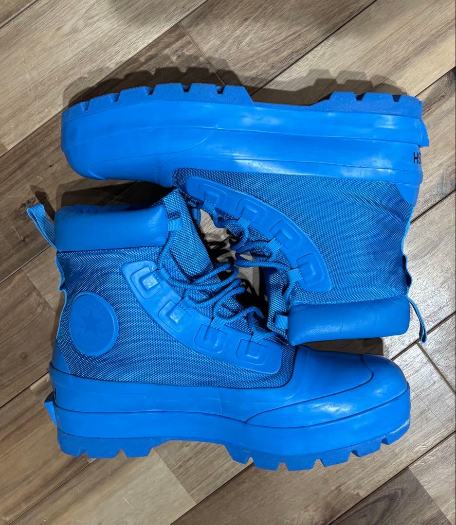 近未来感　CONVERSE 青 ハイカットブーツ　AMBUSHコラボ