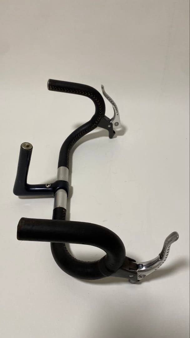 Cinelli アルミハンドル&ステム 革巻きカンパレバー付き