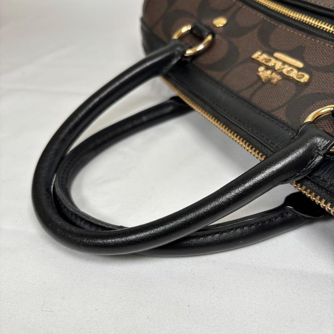 さとのりコーチ ミニボストン ショルダーバッグ 2way シグネチャー