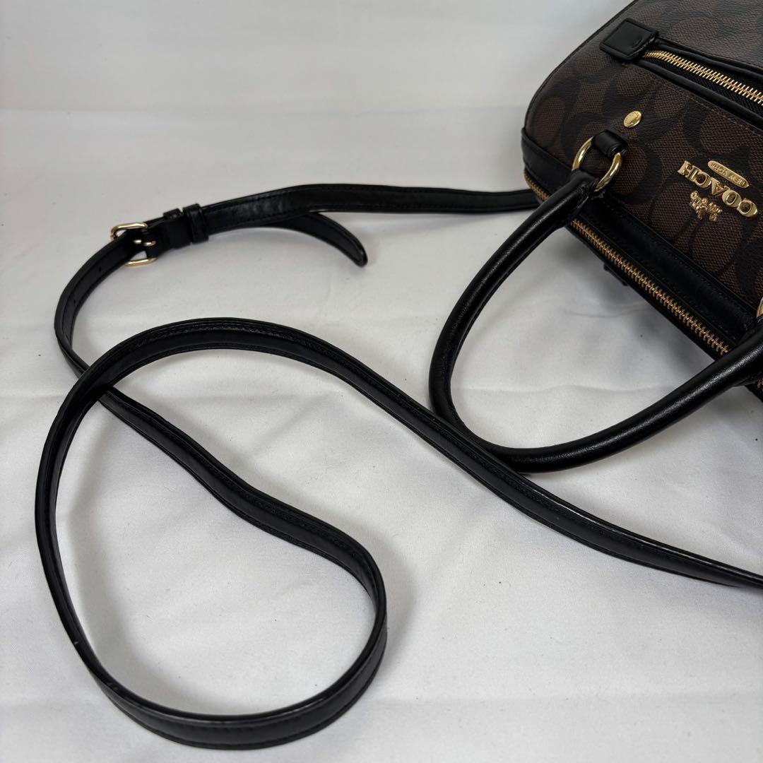 さとのりコーチ ミニボストン ショルダーバッグ 2way シグネチャー