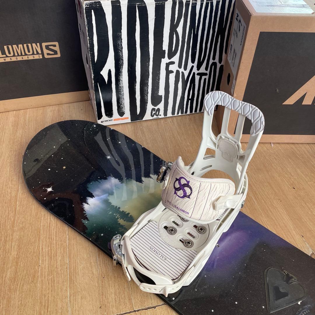 SIMS×SALOMON　サロモンバインディング付　希少138スノーボードセット