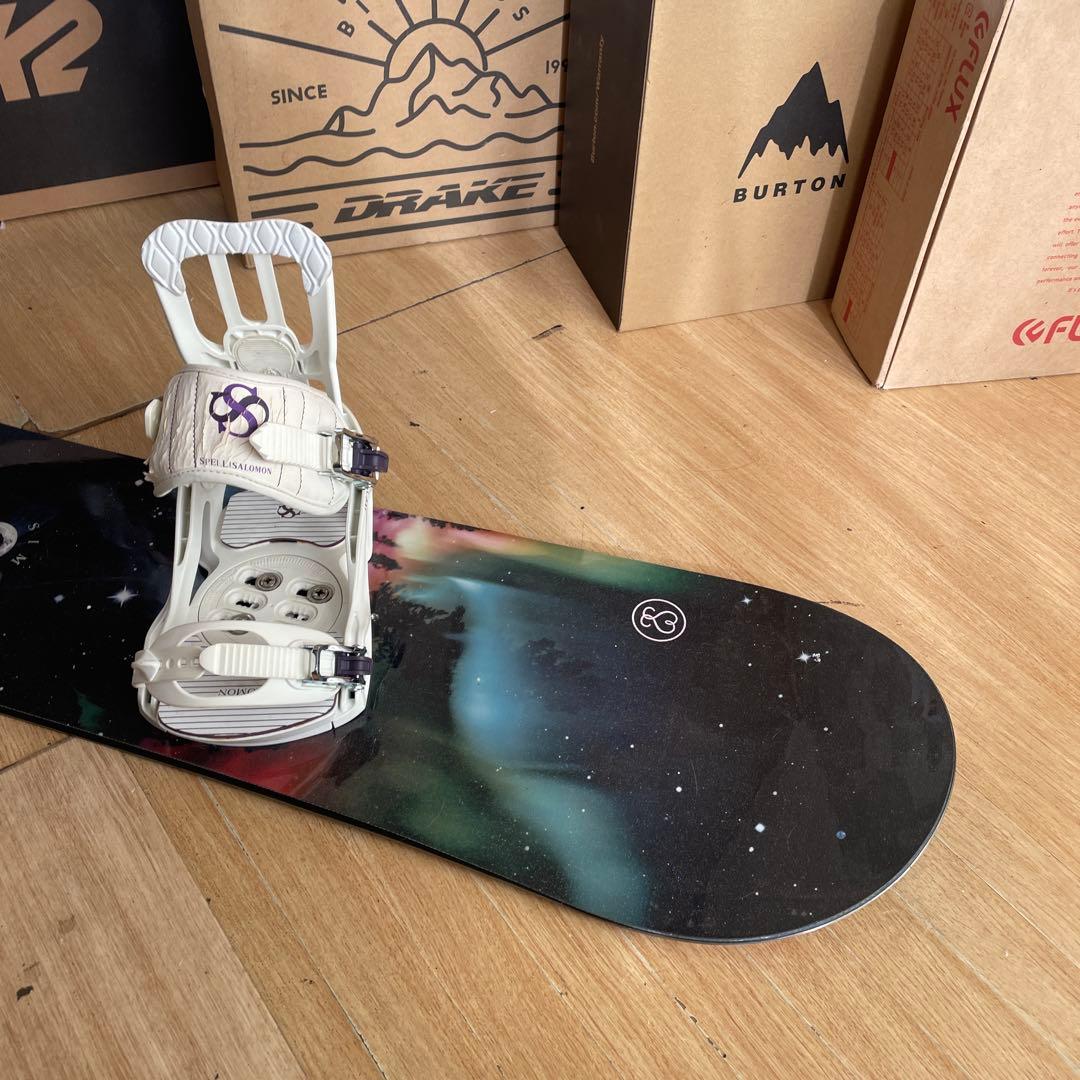 SIMS×SALOMON　サロモンバインディング付　希少138スノーボードセット