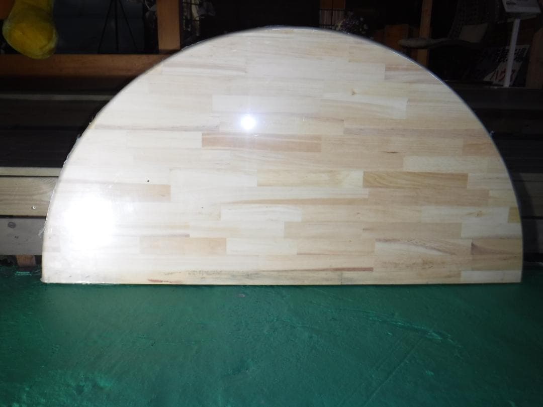 無垢材パインテーブルトップ★1200 （半円）×2枚