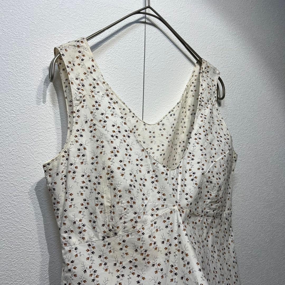 希少 MARNI 上質 総柄 ノースリーブ デザイン タンクトップ シャツ 38