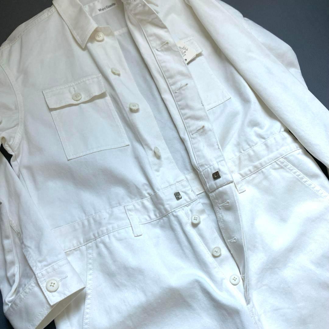 【Z 断捨離中】ウィムガゼット　2025ss ツイルジャンプスーツ 白