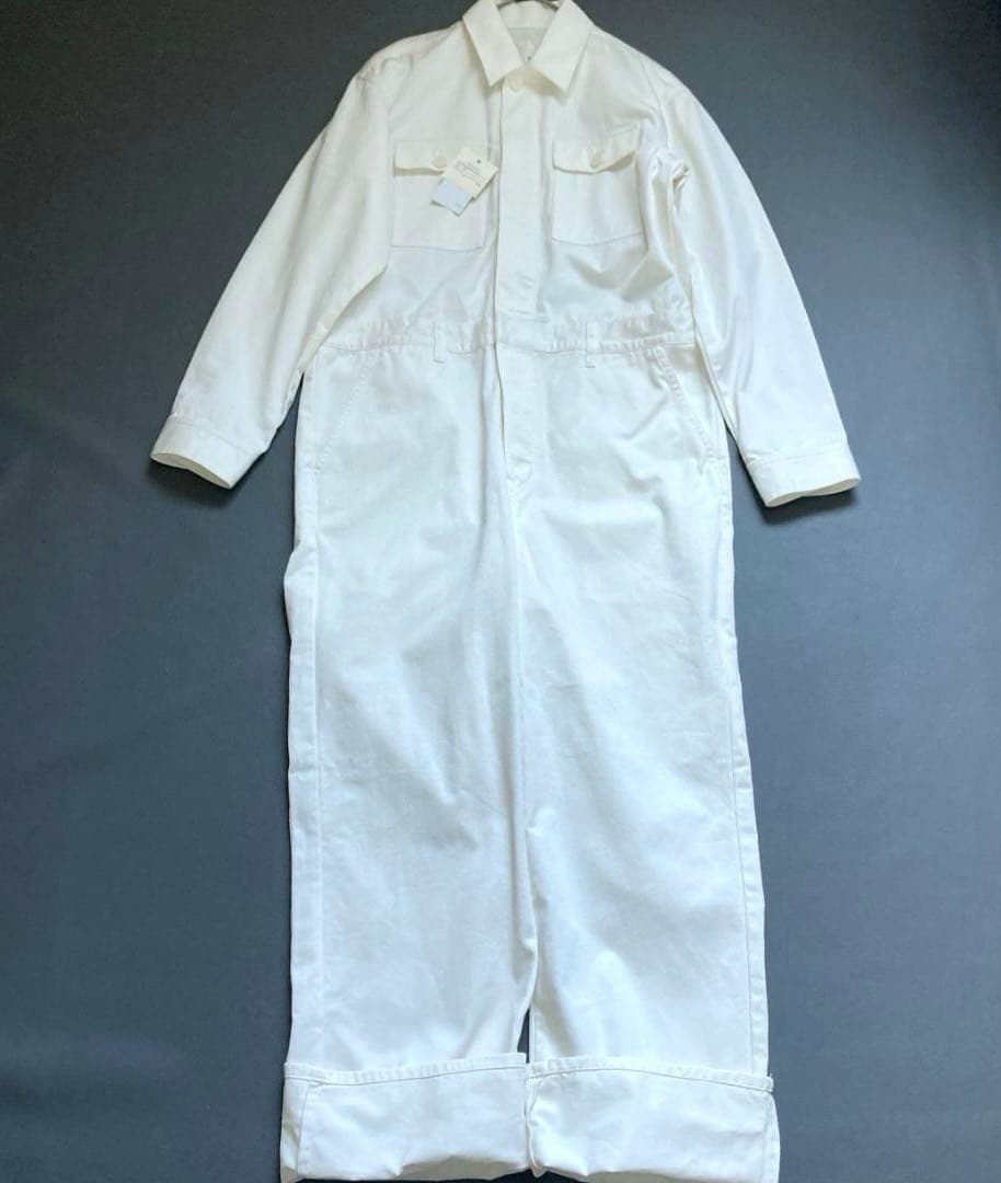 【Z 断捨離中】ウィムガゼット　2025ss ツイルジャンプスーツ 白