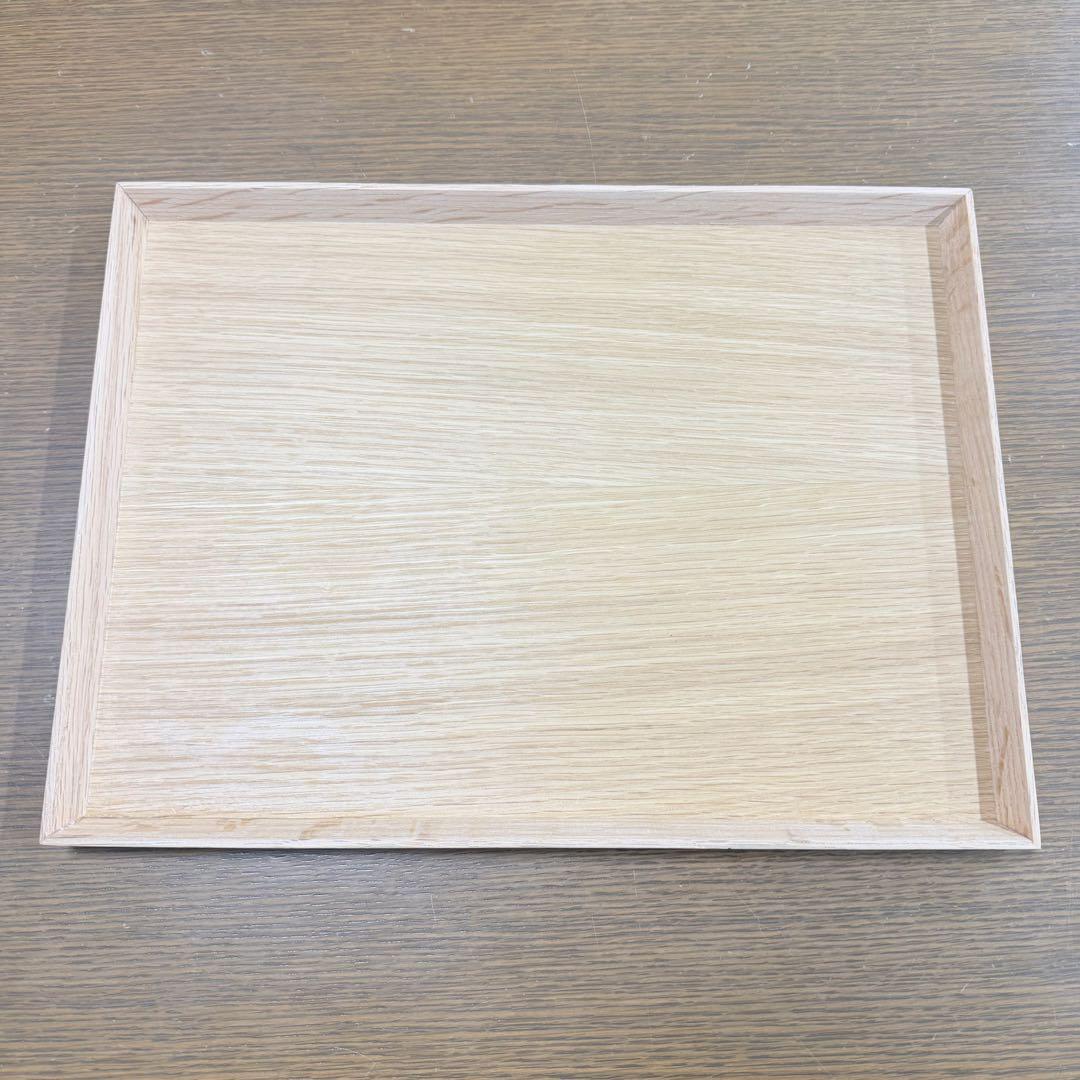 無印良品 木 角形トレイ35×26×2 cm 12枚セット 木製