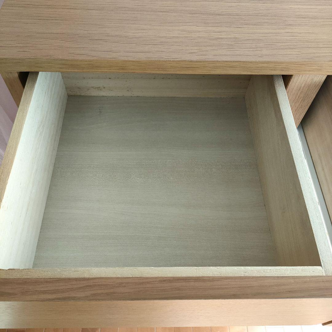 無印良品 オーク材 チェスト6段 ワイド 脚付き【ジャンク】