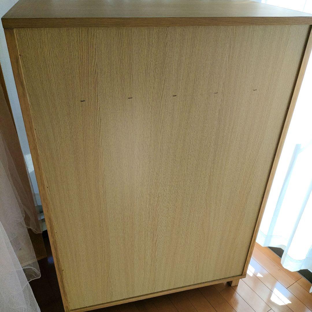 無印良品 オーク材 チェスト6段 ワイド 脚付き【ジャンク】