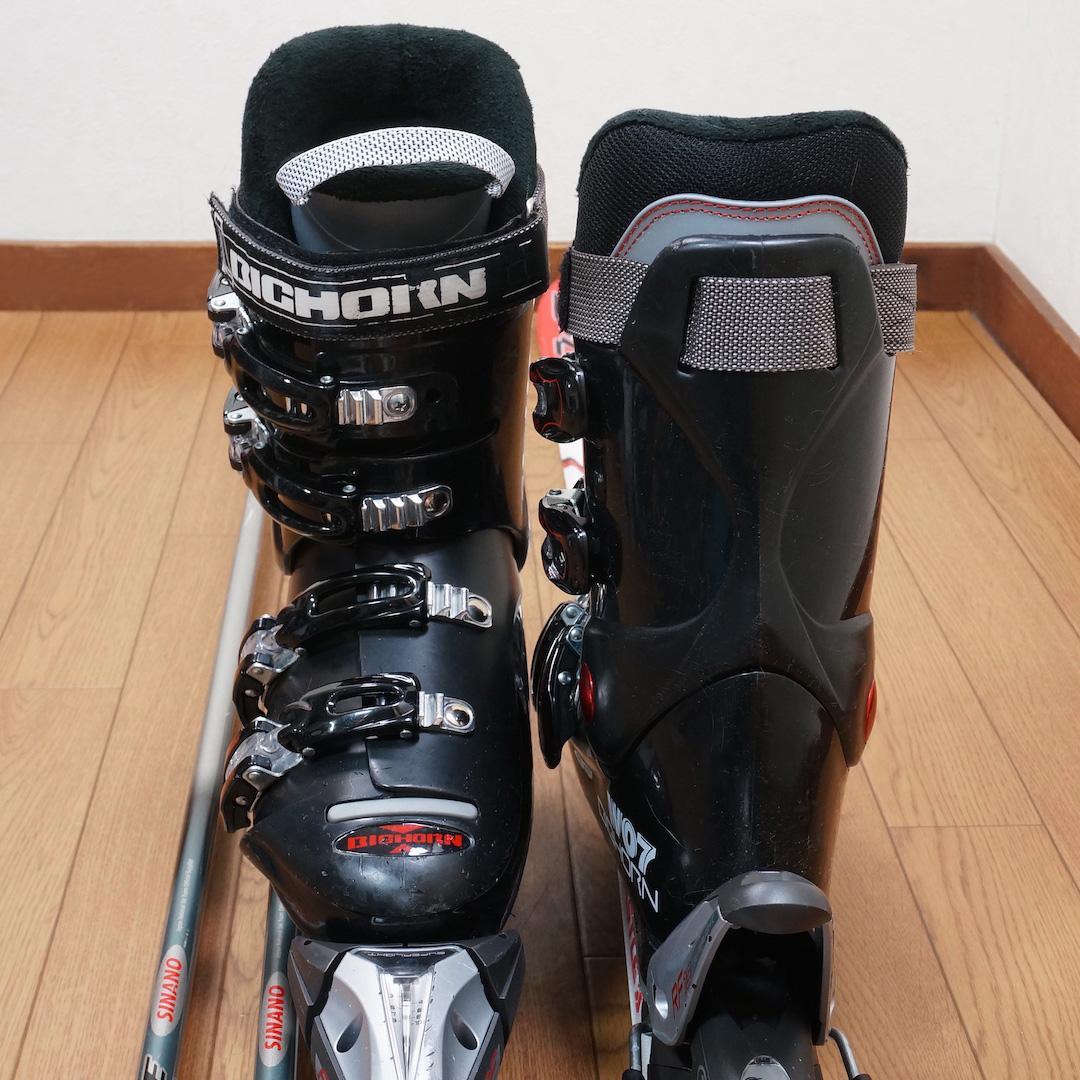 メンテ済 160cm 靴26～26.5cm KASTLE カービングスキーセット