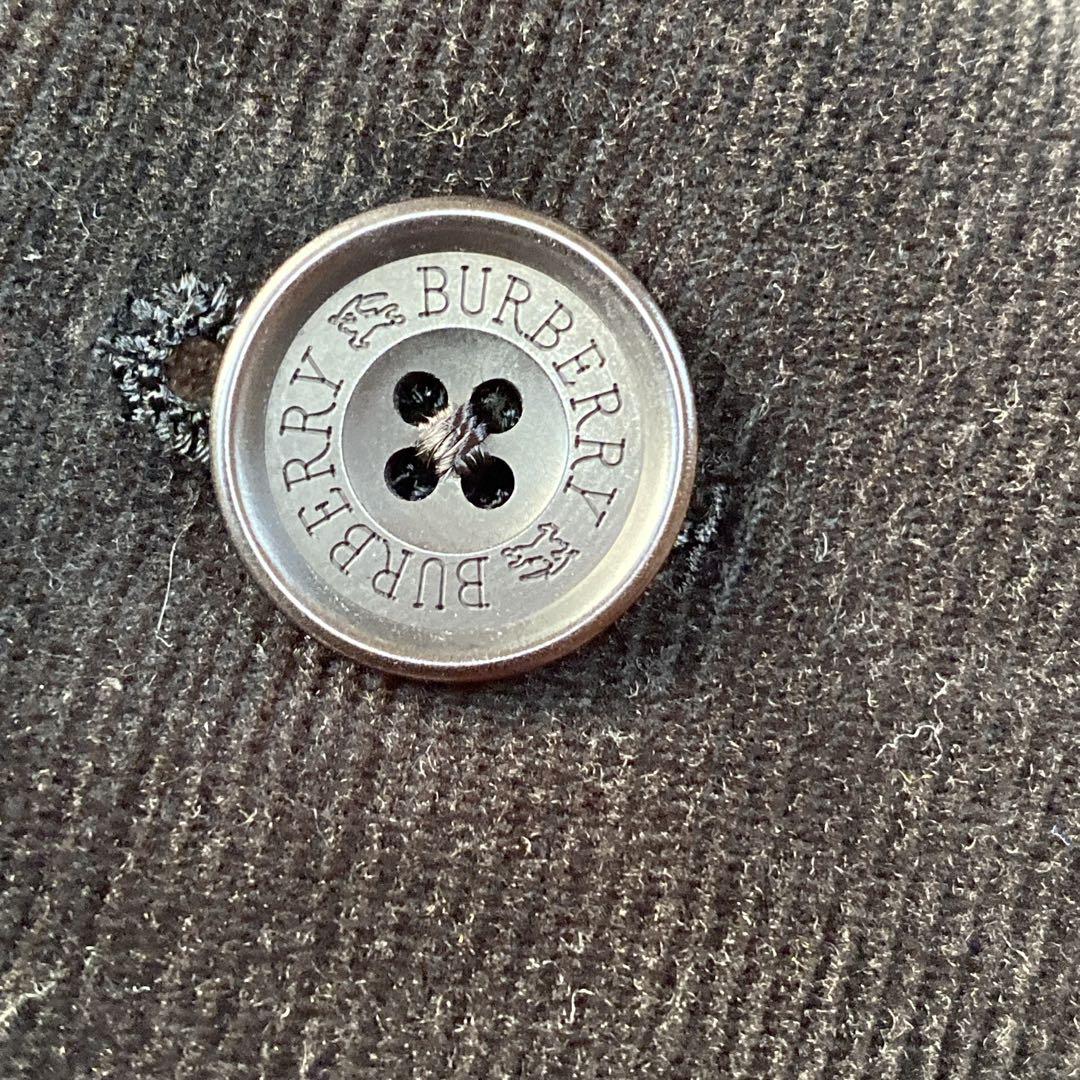 【美品】バーバリーブラック テーラードジャケット コーデュロイ ノバチェック M