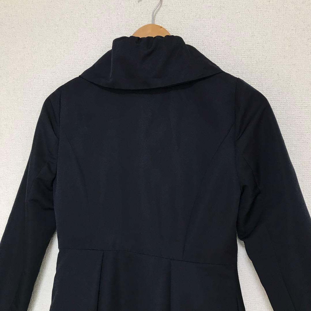 美品　M-premierBLACK フレアコート　ライトコート　サイズ32