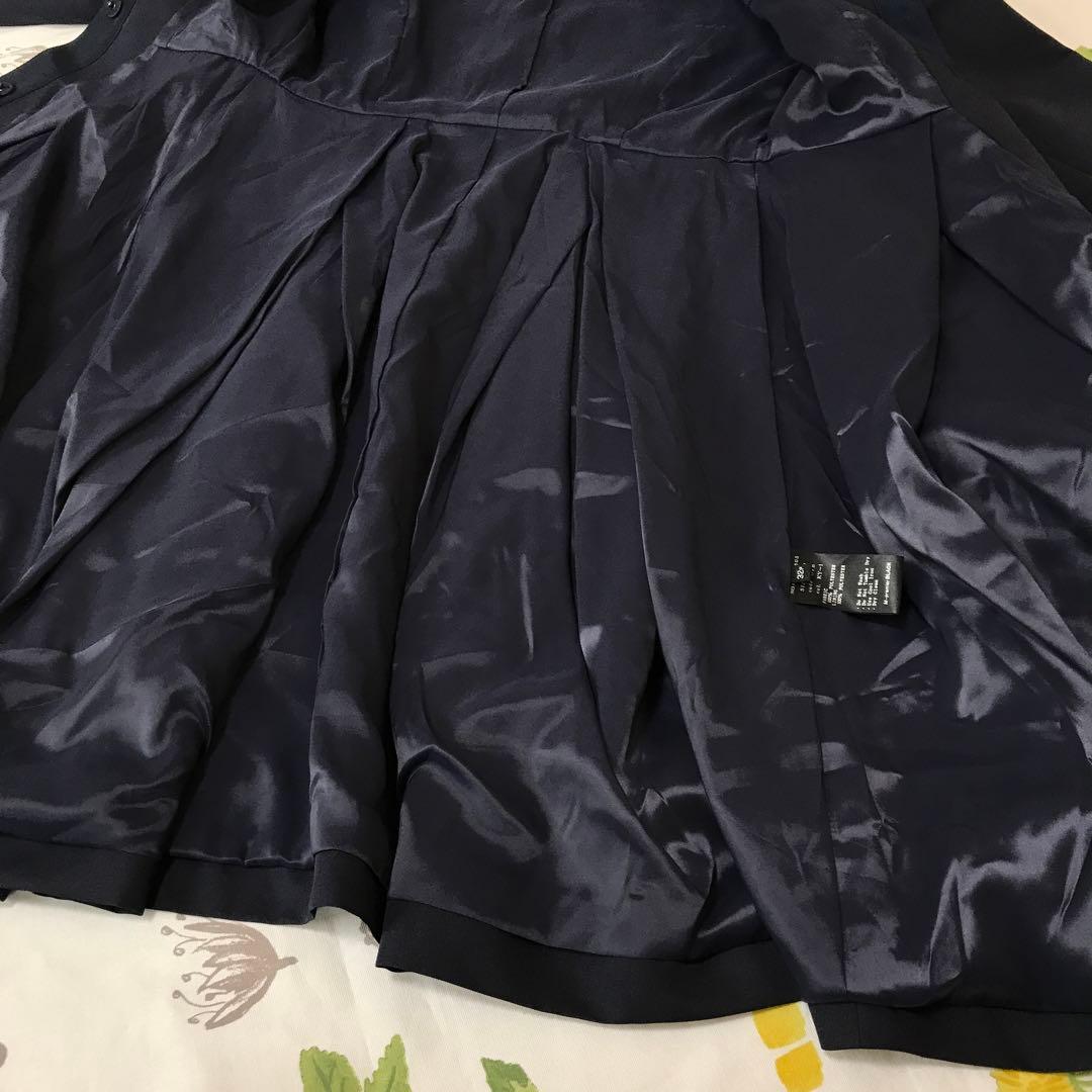 美品　M-premierBLACK フレアコート　ライトコート　サイズ32