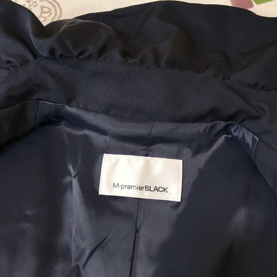 美品　M-premierBLACK フレアコート　ライトコート　サイズ32