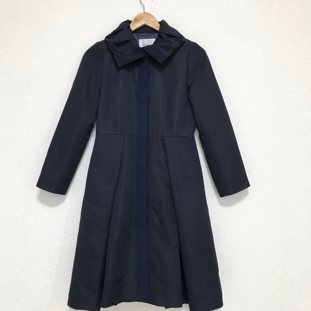 美品　M-premierBLACK フレアコート　ライトコート　サイズ32
