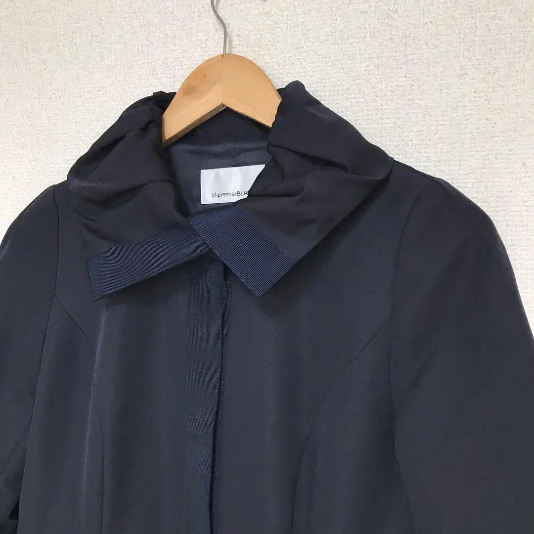 美品　M-premierBLACK フレアコート　ライトコート　サイズ32