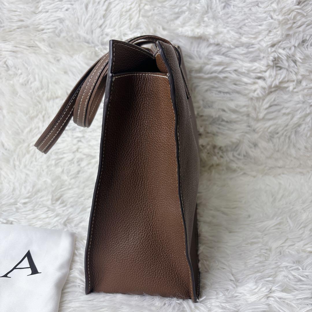 未使用級　FURLA ブラウン ビジネスバッグ　A4 トートバッグ