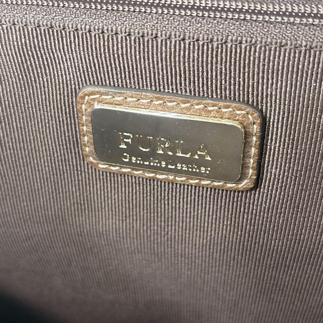 未使用級　FURLA ブラウン ビジネスバッグ　A4 トートバッグ