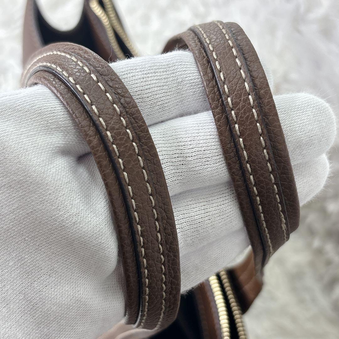 未使用級　FURLA ブラウン ビジネスバッグ　A4 トートバッグ