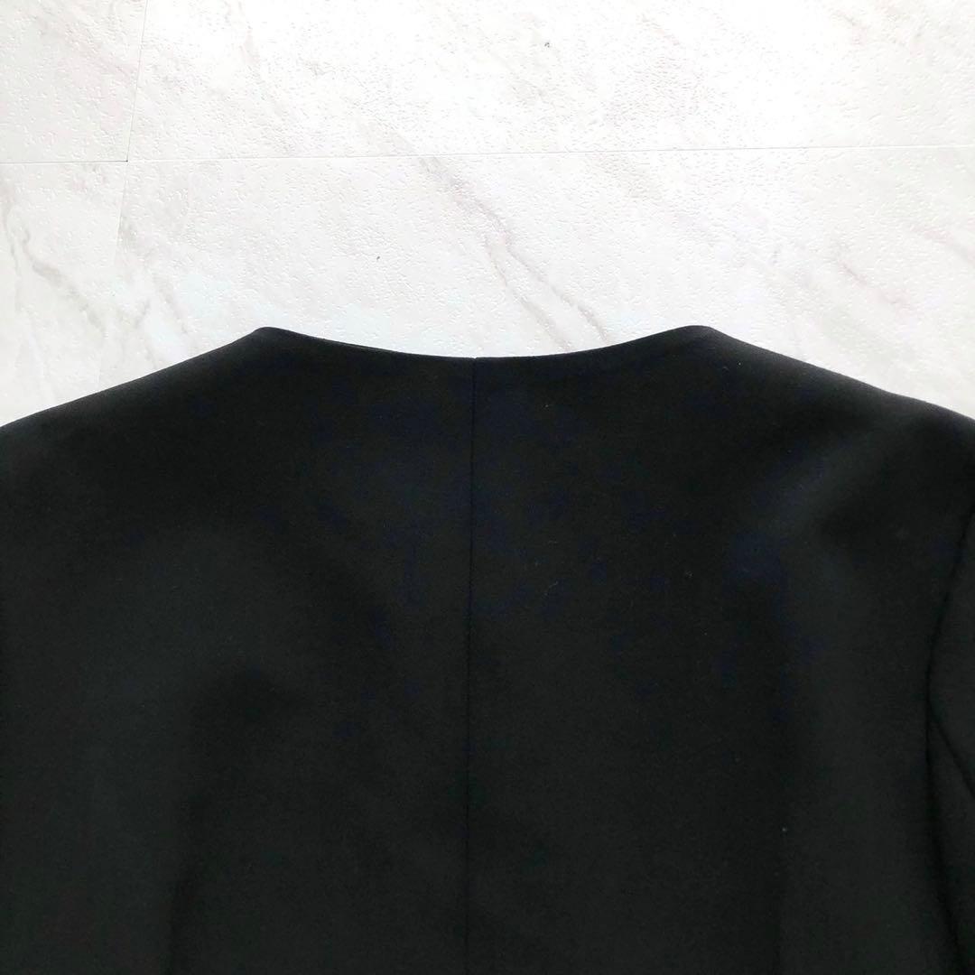 ✨美品✨ヨーコチャン パールジャケット ノーカラー Lサイズ ブラック