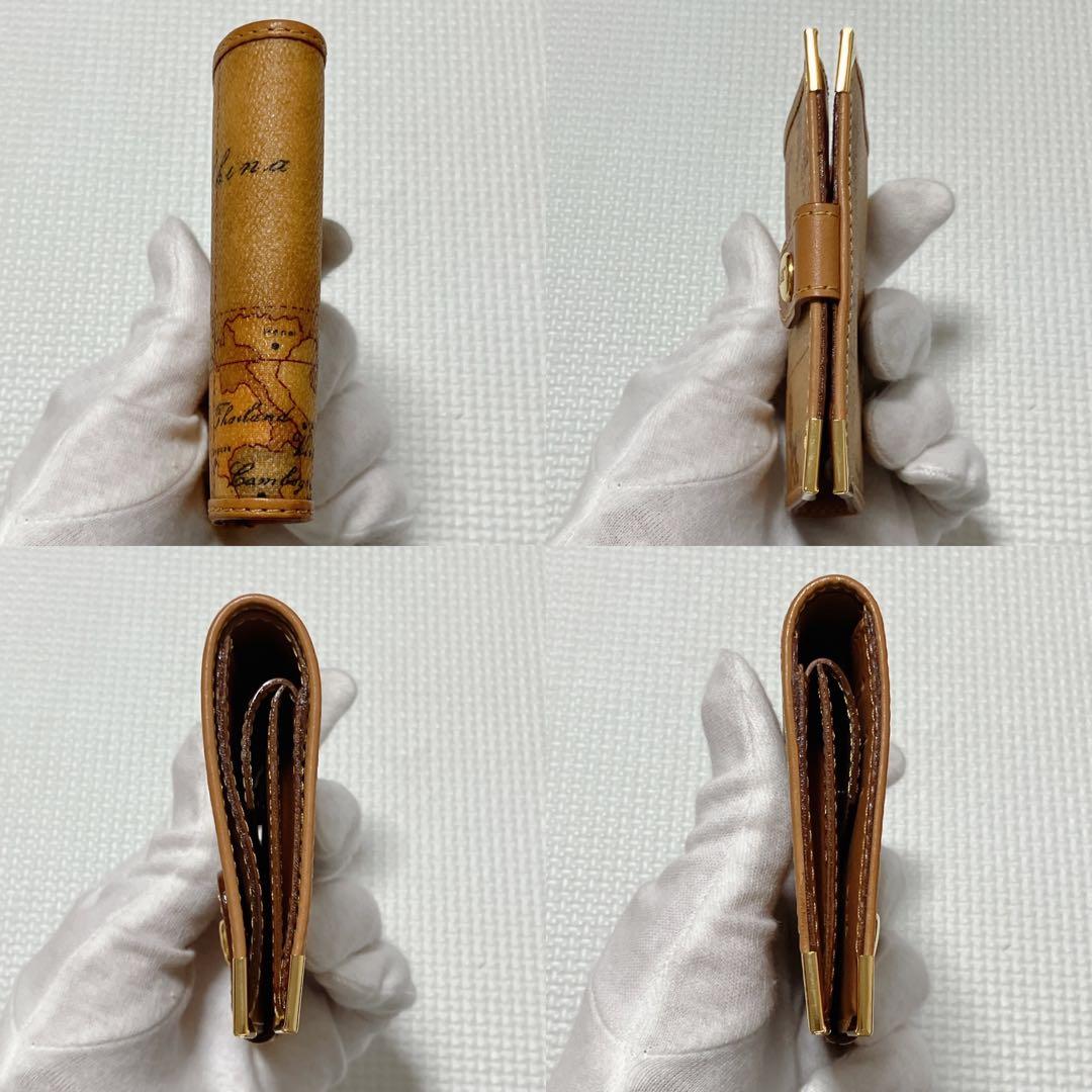 未使用PRIMA CLASSE プリマクラッセ 二つ折り財布　世界地図　クリップ