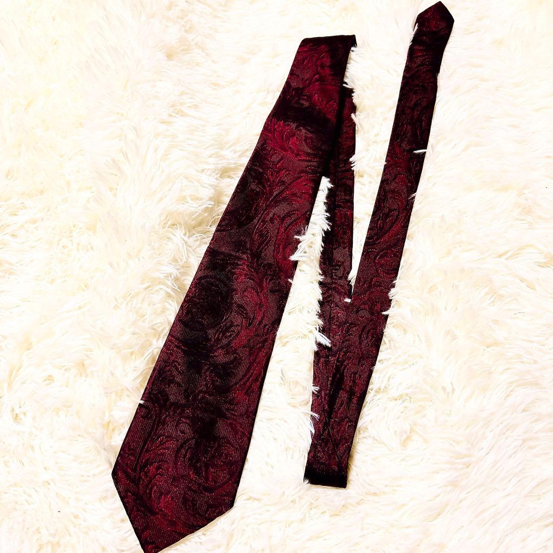 GIANNI VERSACE バーガンディ ネクタイ