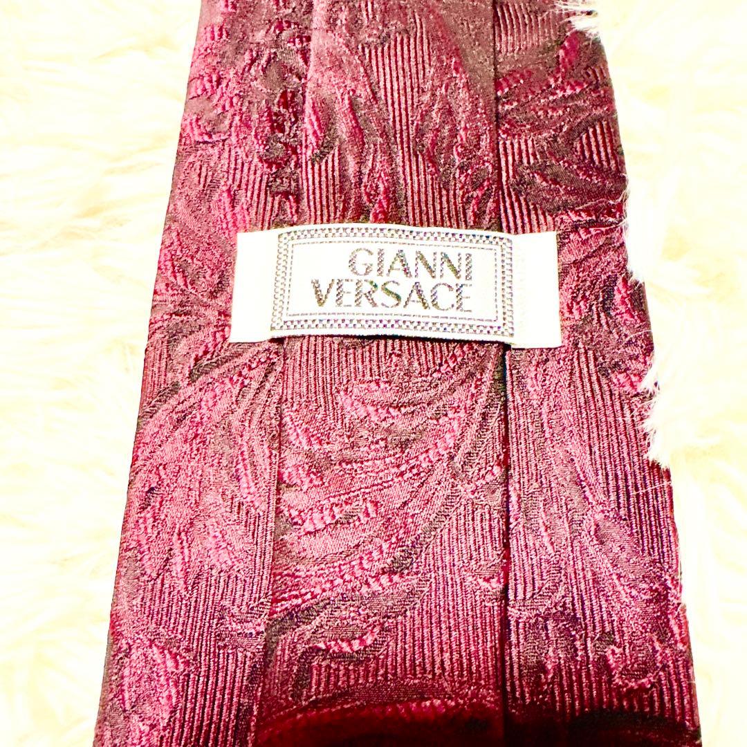 GIANNI VERSACE バーガンディ ネクタイ