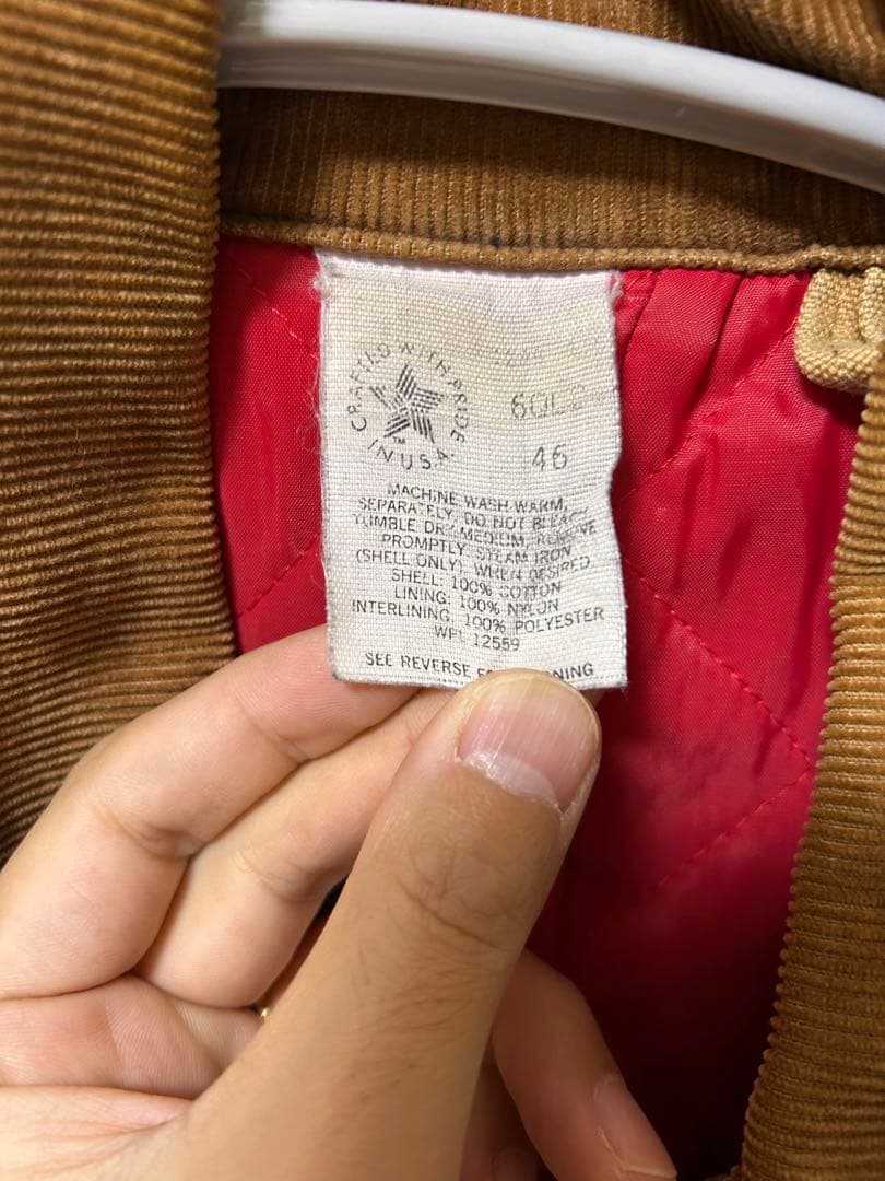 カーハート　ミシガンチョアコート　星タグ 46 80s