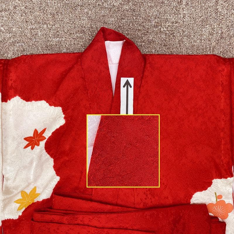 512ax19◎お宮参り 女児 祝い着 着物 産着 七五三にも 長襦袢付◎美品