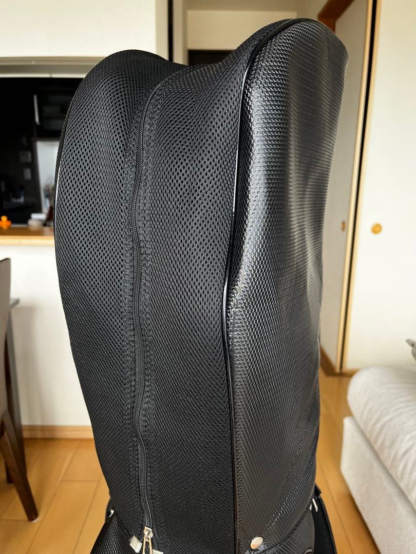 美品adabat アダバット カート型キャディバッグ　ブラック　9型　エナメル