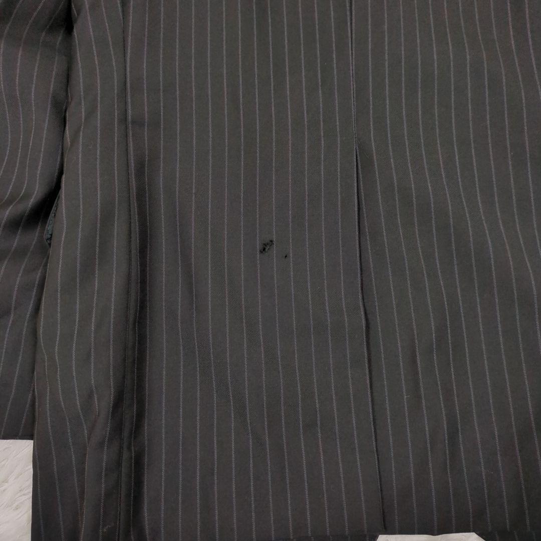 グッチ【サイズ 44】スーツ　セットアップ　チャコールグレー　ストライプ