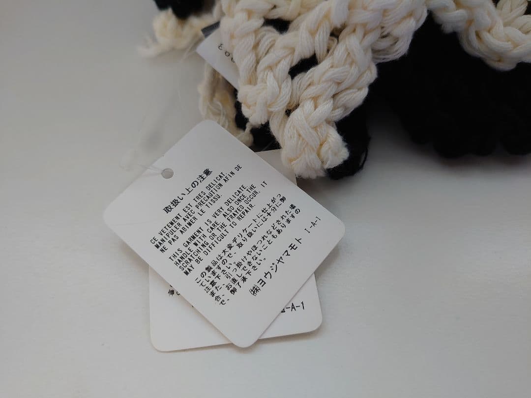 ヨウジヤマモト スヌード モノクロ YOHJI YAMAMOTO +NOIR