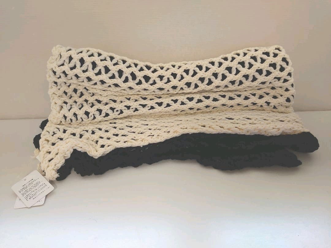 ヨウジヤマモト スヌード モノクロ YOHJI YAMAMOTO +NOIR