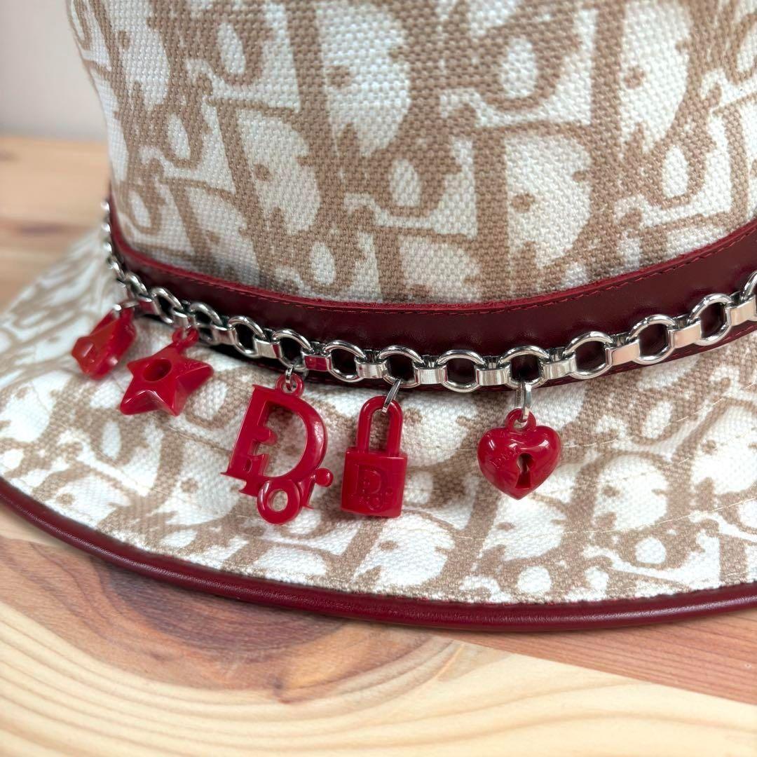 デッドストック　Christian Dior チャーム　チェーン　バケットハット