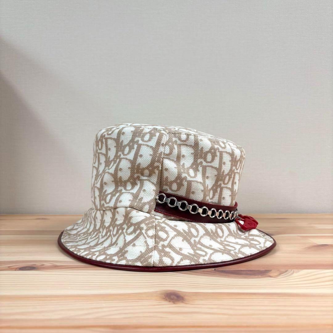 デッドストック　Christian Dior チャーム　チェーン　バケットハット