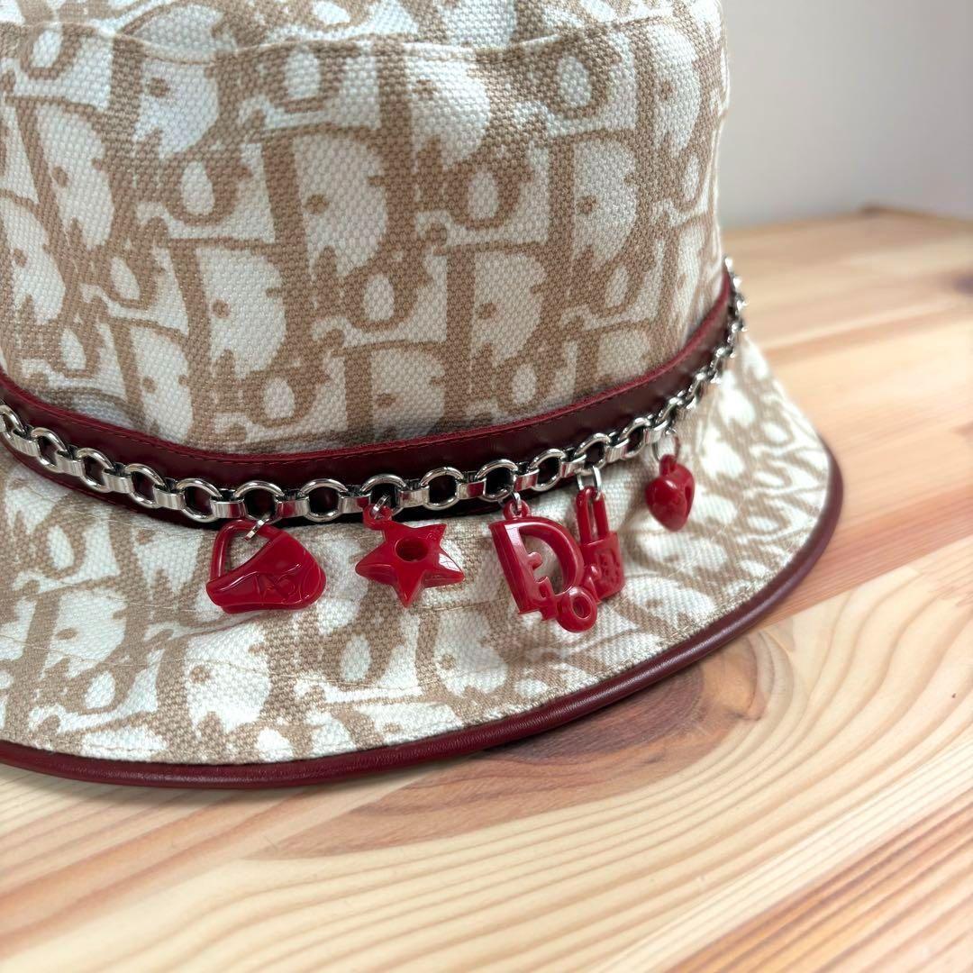 デッドストック　Christian Dior チャーム　チェーン　バケットハット