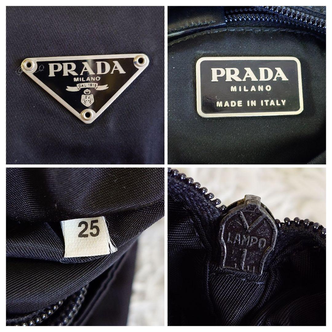 プラダ ショルダーバッグ 斜め掛け 三角ロゴ サコッシュ ブラック クロスボディ