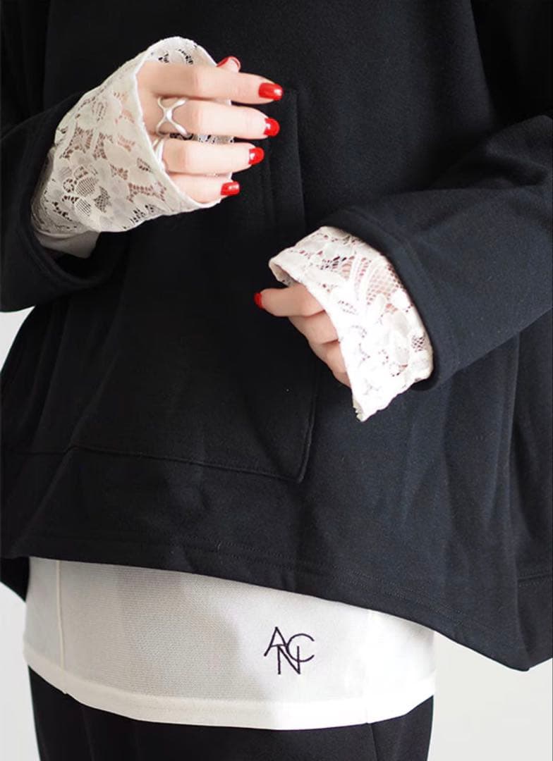 ANIECA ハイネックシアートップス