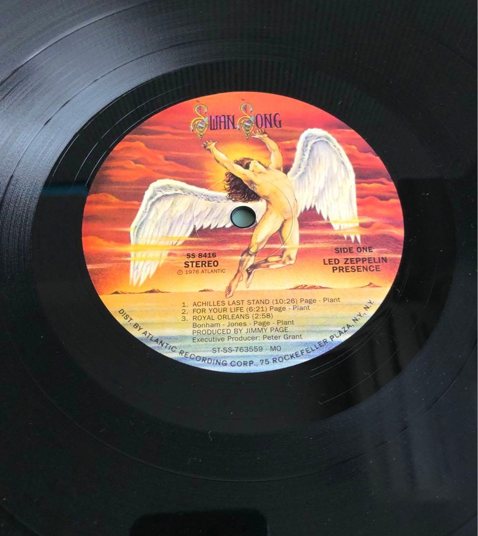 【クラシックレコーズ盤/USプレス】レッド・ツェッペリン　プレゼンス　BG刻印