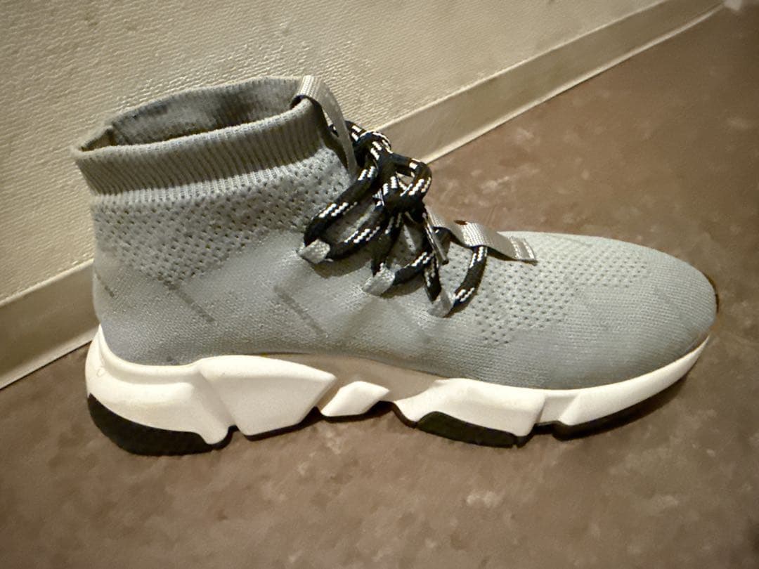 【美品】バレンシアガ　グレー ソックススニーカー 36