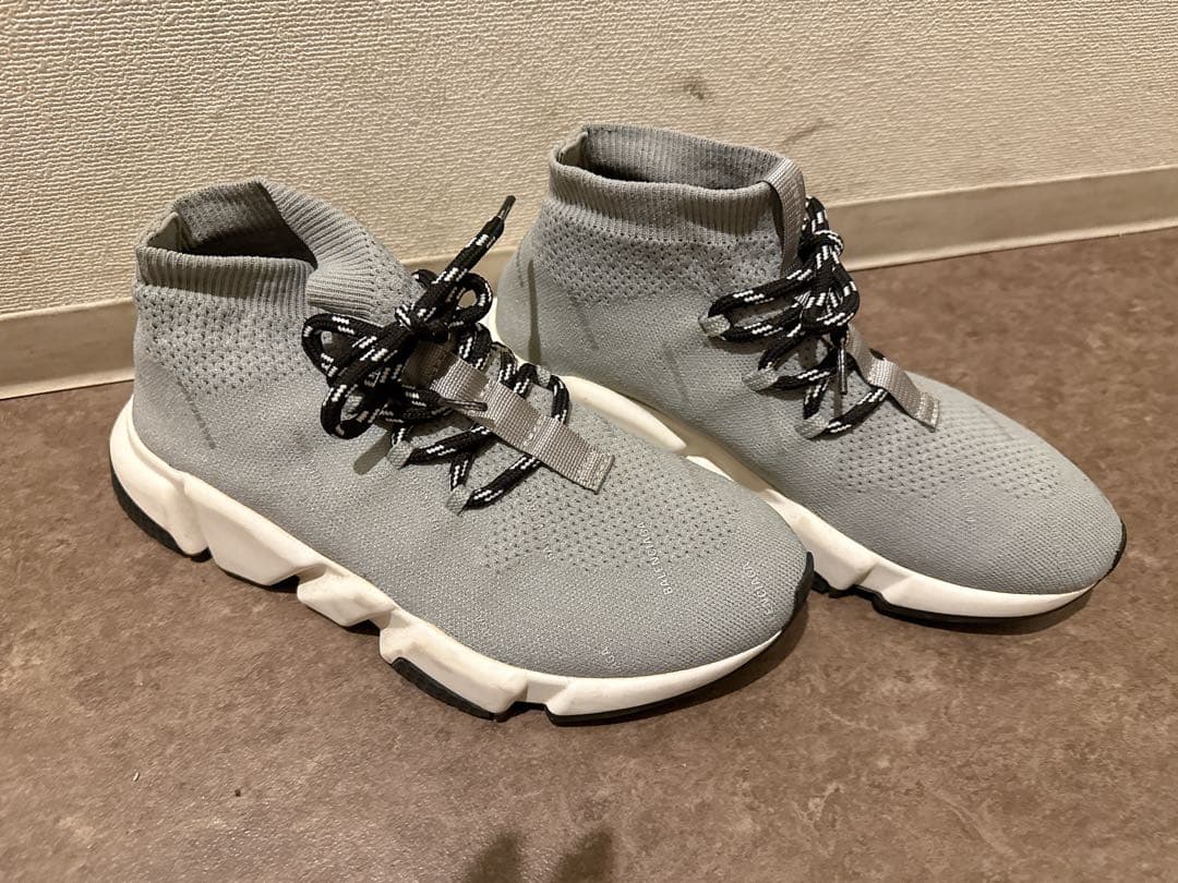 【美品】バレンシアガ　グレー ソックススニーカー 36